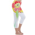 Flowers Art T- Shirtflower T- Shirt (2) Capri Winter Leggings  View3