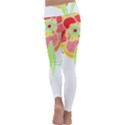 Flowers Art T- Shirtflower T- Shirt (2) Kids  Lightweight Velour Classic Yoga Leggings View4