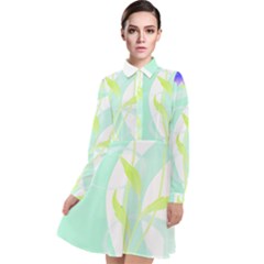 Flowers Art T- Shirtflower T- Shirt (3) Long Sleeve Chiffon Shirt Dress by maxcute