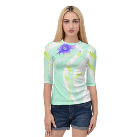 Flowers Art T- Shirtflower T- Shirt (3) Quarter Sleeve Raglan Tee by maxcute