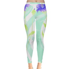 Flowers Art T- Shirtflower T- Shirt (3) Inside Out Leggings by maxcute