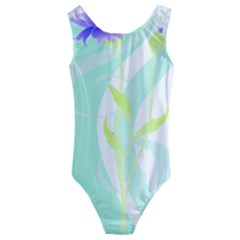 Flowers Art T- Shirtflower T- Shirt (3) Kids  Cut-out Back One Piece Swimsuit