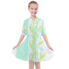 Flowers Art T- Shirtflower T- Shirt (3) Kids  All Frills Chiffon Dress by maxcute