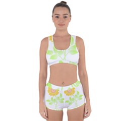 Flowers Art T- Shirtflower T- Shirt Racerback Boyleg Bikini Set by maxcute