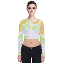 Flowers Art T- Shirtflower T- Shirt Long Sleeve Zip Up Bomber Jacket by maxcute