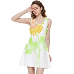 Flowers Art T- Shirtflower T- Shirt Inside Out Racerback Dress by maxcute