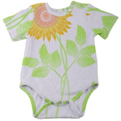 Flowers Art T- Shirtflower T- Shirt Baby Short Sleeve Bodysuit