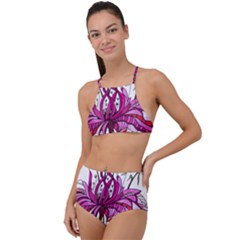 Flowers Art T- Shirtflowers T- Shirt (10) High Waist Tankini Set by maxcute