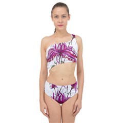 Flowers Art T- Shirtflowers T- Shirt (10) Spliced Up Two Piece Swimsuit