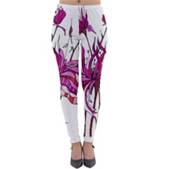 Flowers Art T- Shirtflowers T- Shirt (10) Lightweight Velour Leggings