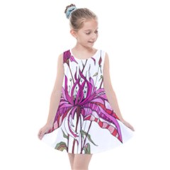 Flowers Art T- Shirtflowers T- Shirt (10) Kids  Summer Dress by maxcute