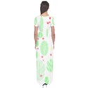 Flowers Art T- Shirtflowers T- Shirt (12) Short Sleeve Maxi Dress View2