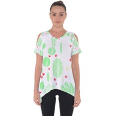 Flowers Art T- Shirtflowers T- Shirt (12) Cut Out Side Drop Tee by maxcute