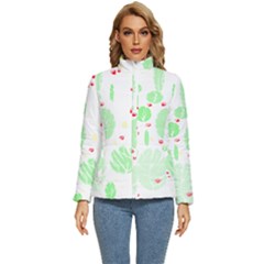 Flowers Art T- Shirtflowers T- Shirt (12) Women s Puffer Bubble Jacket Coat by maxcute