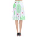 Flowers Art T- Shirtflowers T- Shirt (12) Flared Midi Skirt View2