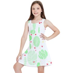 Flowers Art T- Shirtflowers T- Shirt (12) Kids  Lightweight Sleeveless Dress by maxcute