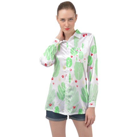 Flowers Art T- Shirtflowers T- Shirt (12) Long Sleeve Satin Shirt by maxcute