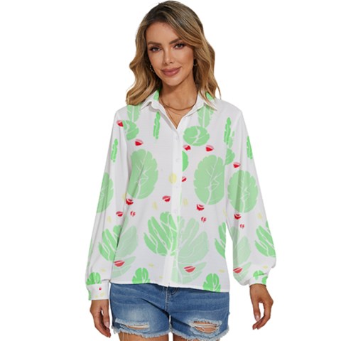 Flowers Art T- Shirtflowers T- Shirt (12) Women s Long Sleeve Button Down Shirt by maxcute