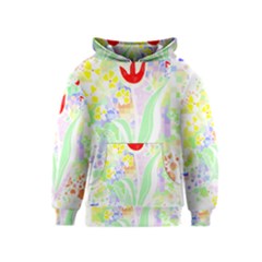 Flowers Art T- Shirtflowers T- Shirt (13) Kids  Pullover Hoodie by maxcute