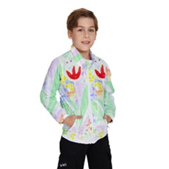 Flowers Art T- Shirtflowers T- Shirt (13) Kids  Windbreaker by maxcute