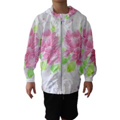 Flowers Art T- Shirtflowers T- Shirt (14) Kids  Hooded Windbreaker by maxcute