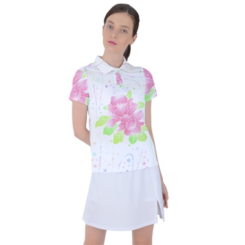 Flowers Art T- Shirtflowers T- Shirt (14) Women s Polo Tee by maxcute