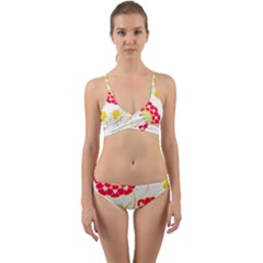 Flowers Art T- Shirtflowers T- Shirt (15) Wrap Around Bikini Set by maxcute