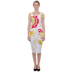 Flowers Art T- Shirtflowers T- Shirt (15) Sleeveless Pencil Dress by maxcute