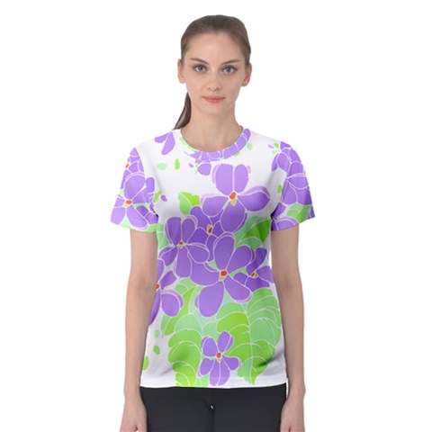 Flowers Art T- Shirtflowers T- Shirt (16) Women s Sport Mesh Tee by maxcute