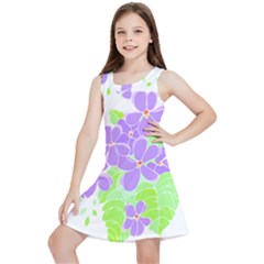 Flowers Art T- Shirtflowers T- Shirt (16) Kids  Lightweight Sleeveless Dress by maxcute