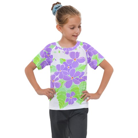 Flowers Art T- Shirtflowers T- Shirt (16) Kids  Mesh Piece Tee by maxcute