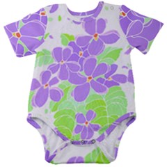 Flowers Art T- Shirtflowers T- Shirt (16) Baby Short Sleeve Bodysuit by maxcute