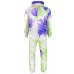 Flowers Art T- Shirtflowers T- Shirt (17) Hooded Jumpsuit (men) by maxcute