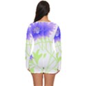 Flowers Art T- Shirtflowers T- Shirt (17) Long Sleeve Boyleg Swimsuit View4