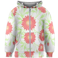 Flowers Art T- Shirtflowers T- Shirt (18) Kids  Zipper Hoodie Without Drawstring