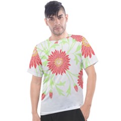 Flowers Art T- Shirtflowers T- Shirt (18) Men s Sport Top