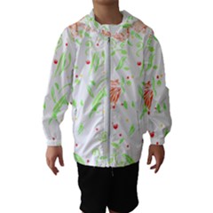 Flowers Art T- Shirtflowers T- Shirt (19) Kids  Hooded Windbreaker by maxcute