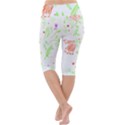 Flowers Art T- Shirtflowers T- Shirt (19) Lightweight Velour Cropped Yoga Leggings View4