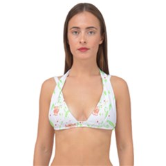 Flowers Art T- Shirtflowers T- Shirt (19) Double Strap Halter Bikini Top by maxcute