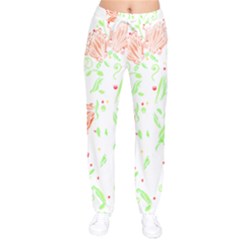 Flowers Art T- Shirtflowers T- Shirt (19) Women Velvet Drawstring Pants by maxcute