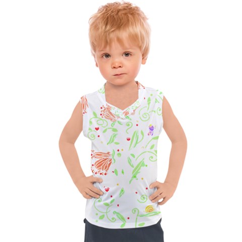 Flowers Art T- Shirtflowers T- Shirt (19) Kids  Sport Tank Top by maxcute