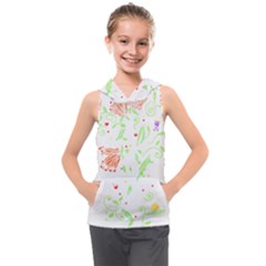 Flowers Art T- Shirtflowers T- Shirt (19) Kids  Sleeveless Hoodie by maxcute