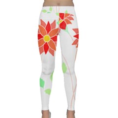 Flowers Art T- Shirtflowers T- Shirt (2) Classic Yoga Leggings by maxcute