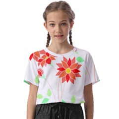 Flowers Art T- Shirtflowers T- Shirt (2) Kids  Basic Tee by maxcute