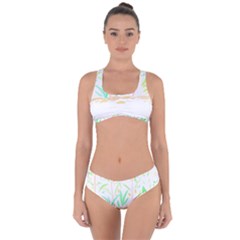 Flowers Art T- Shirtflowers T- Shirt (20) Criss Cross Bikini Set by maxcute