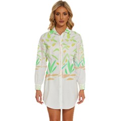 Flowers Art T- Shirtflowers T- Shirt (20) Womens Long Sleeve Shirt Dress