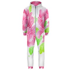 Flowers Art T- Shirtflowers T- Shirt (21) Hooded Jumpsuit (men) by maxcute