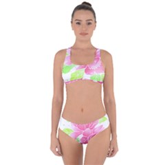 Flowers Art T- Shirtflowers T- Shirt (21) Criss Cross Bikini Set by maxcute