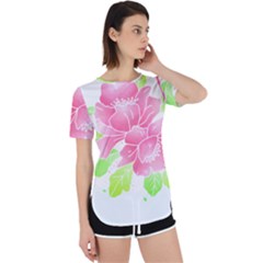 Flowers Art T- Shirtflowers T- Shirt (21) Perpetual Short Sleeve T-shirt by maxcute