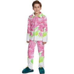 Flowers Art T- Shirtflowers T- Shirt (21) Kids  Long Sleeve Velvet Pajamas Set by maxcute